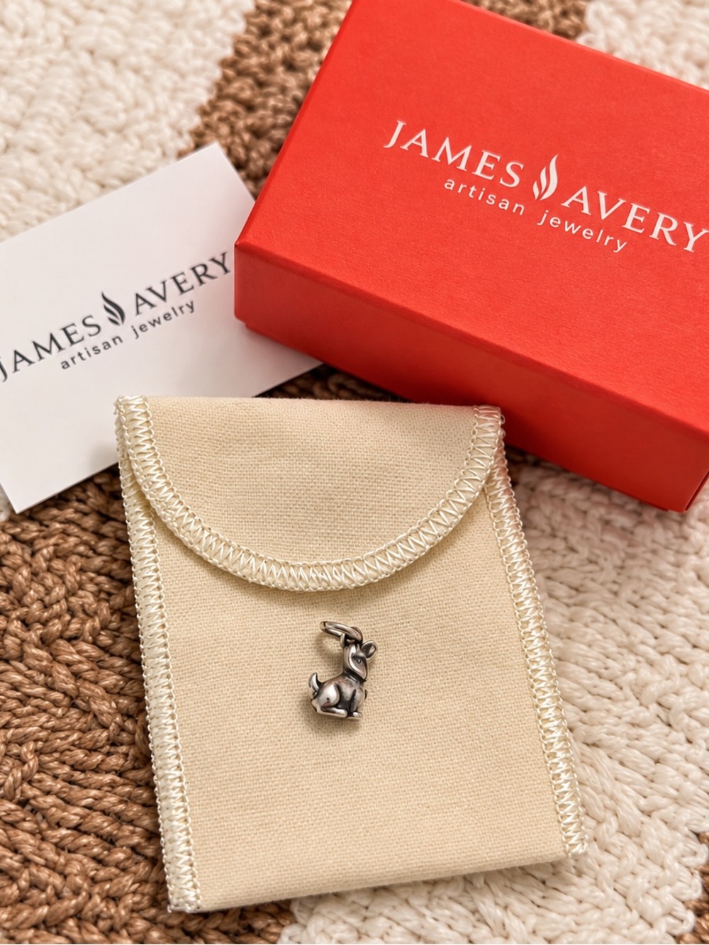 Authentic James Avery Sterling Silver Dog Charm